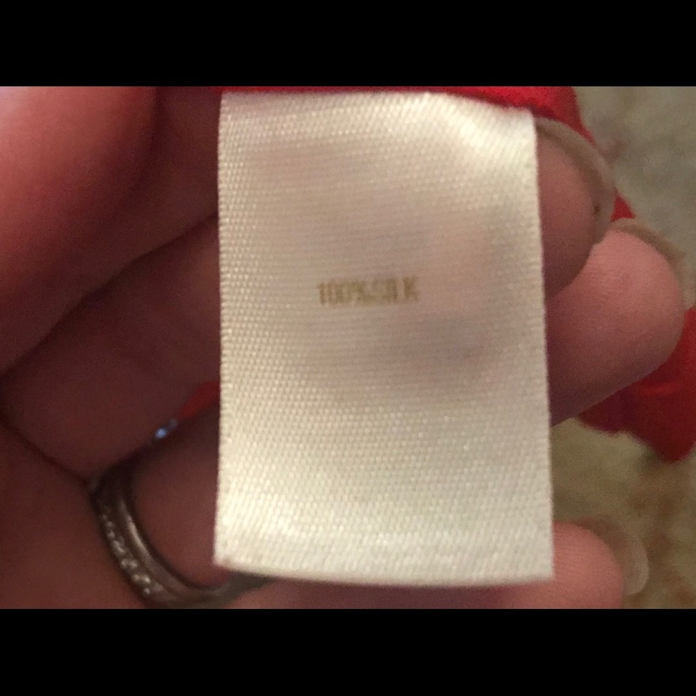 Kate Spade red silk blouse - Picture 4 of 4